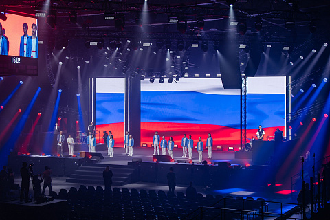 Церемония открытия финала конкурса «Профессионалы». Дворец спорта «Нагорный»